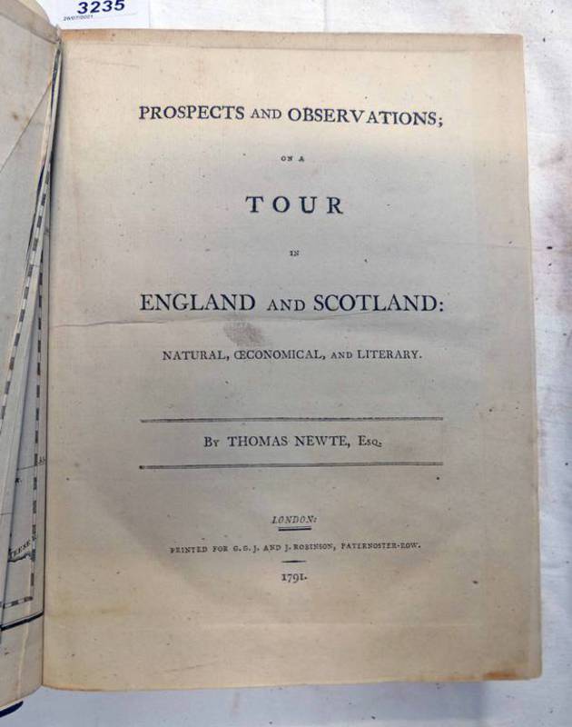 PROSPECTS AND OBSERVATIONS; ON A TOUR IN ENGLAND AND SCOTLAND: NATURAL,