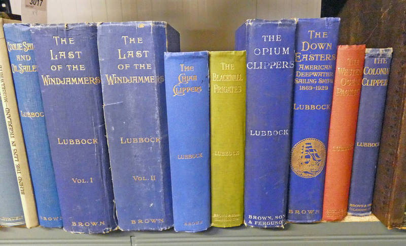 BASIL LUBBOCK: COOLIE SHIPS & OIL SAILERS - 1935, THE LAST OF THE WINDJAMMERS, IN 2 VOLUMES - 1927,