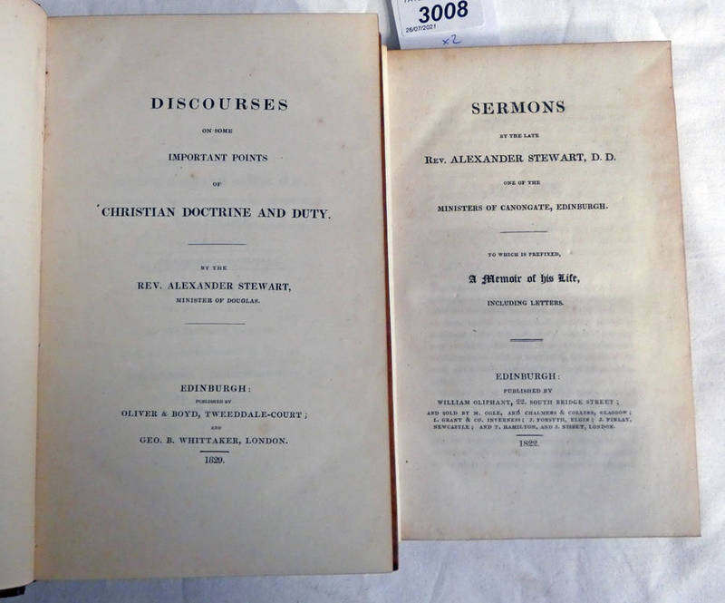 SERMONS BY THE LATE REV.