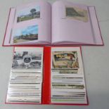 2 ALBUMS OF APPROX 130 MIXED IRISH RELATED POSTCARDS TO INCLUDE DOWNPATRICK, KILLARNEY,