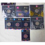 SELECTION OF 2012 OLYMPIC RELATED COINS TO INCLUDE 2012 HAND OVER TO RIO £2, IN SEALED PACKET,