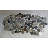 GOOD SELECTION OF WORLDWIDE COINAGE TO INCLUDE 1893 SOUTH AFRICA 2 1/2 SHILLINGS,