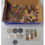 GOOD SELECTION OF VARIOUS BASE METAL COINS FROM CHARLES II TO ELIZABETH II TO INCLUDE 1672 FARTHING,