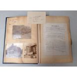 HALF LEATHER BOUND ALBUM RELATING TO THE LIFE OF LIEUT- COLONEL CECIL EDWARD KEITH - FALCONER,