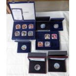 SELECTION OF 21 NUMISPROOF COMMEMORATIVE PROOF MEDALLIONS TO INCLUDE AVRO VULCAN,