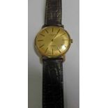 9CT GOLD GENTS ROTARY 17 JEWELS INCABLOC WRISTWATCH