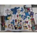 A GOOD SELECTION OF SILVER & ENAMEL, ETC & OTHER MASONIC MEDALS TO INCLUDE, NOAH CRYPTIC COUNCIL,