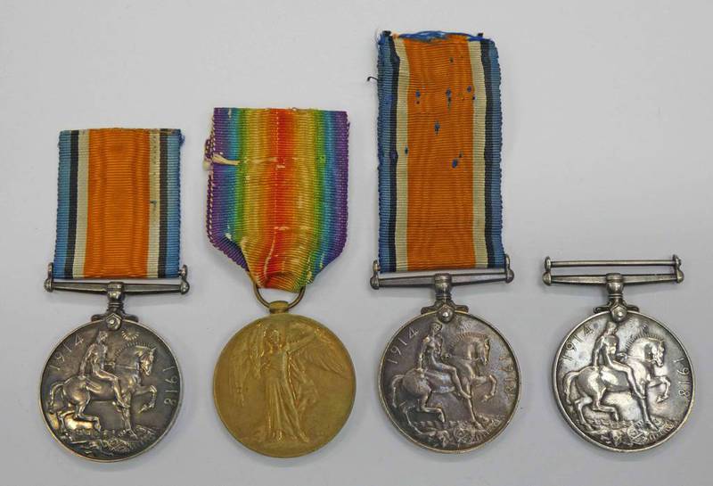 WW1 BRITISH WAR MEDAL NAMED TO 18656. PTE. F. PITCHER. E. YORK: R.