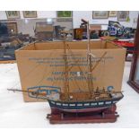 DOUBLE MASTED MODEL OF "LEE WARD" SAILING SHIP,