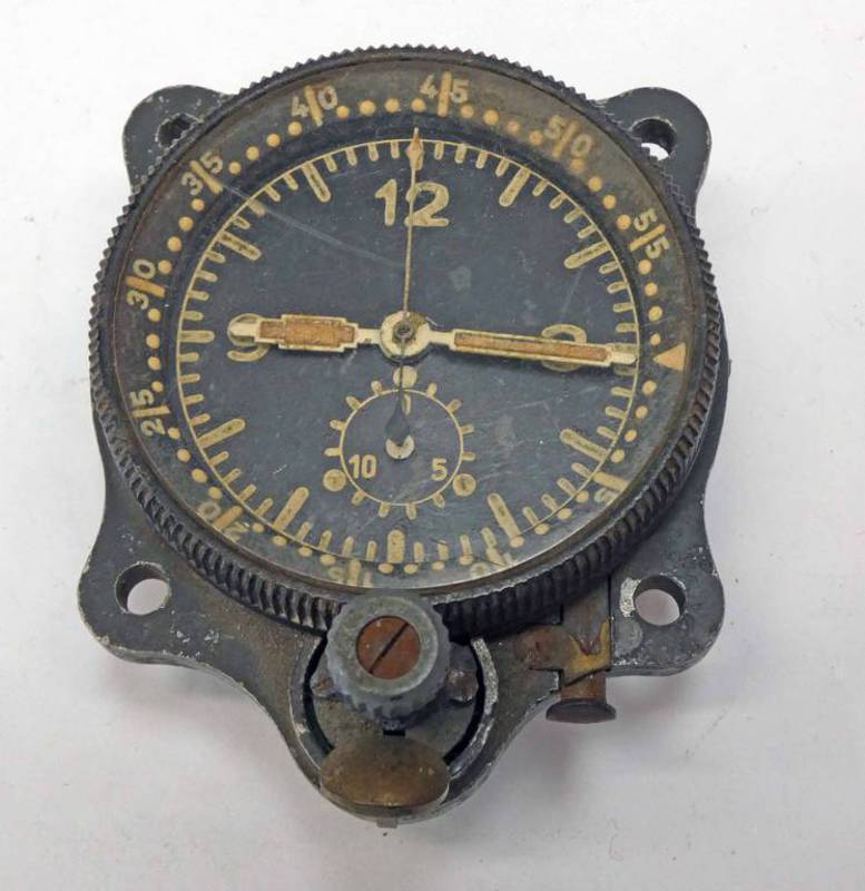 MESSERSCHMITT AIRCRAFT CLOCK Condition Report: Does not work. Sold with no guarantee.