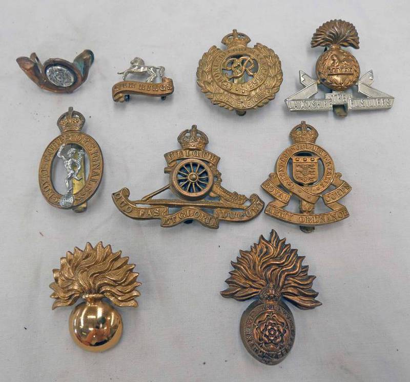 9 BRITISH ARMY BADGES