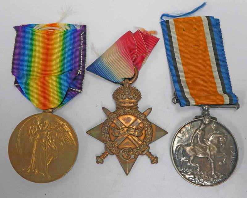 WW1 MEDAL TRIO WITH 1914-15 STAR NAMED TO 1912. PTE. H. A. WILSHER. R. A. M. C.