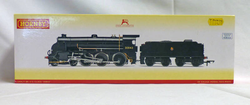 HORNBY R3328 00 GAUGE BR BLACK (EARLY) S15 CLASS 30843 STEAM LOCOMOTIVE & TENDER. DCC READY.