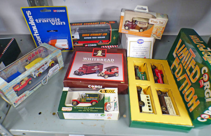 SELECTION OF MODEL VEHICLES FROM CORGI, LLEDO, MATCHBOX ETC INCLUDING SCANIA SHORT WHEEL BASE,