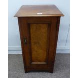 LATE 19TH CENTURY MAHOGANY BEDSIDE SINGLE DOOR CABINET