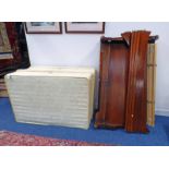 MAHOGANY DOUBLE BED FRAME,