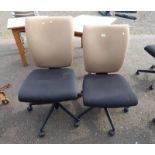 PAIR OF OFFICE SWIVEL CHAIRS