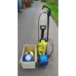 KARCHER ELECTRIC POWER WASHER AND CABLE REEL