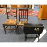 19TH CENTURY LABURNUM HAND CHAIR,