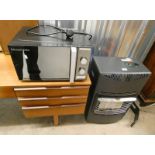 GAS POWERED HEATER AND RUSSELL HOBBS MICROWAVE
