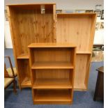 3 OPEN BOOKCASES