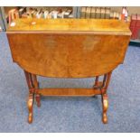 LATE 19TH CENTURY WALNUT SUTHERLAND TABLE.