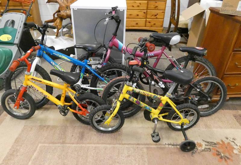 VARIOUS CHILDREN'S BICYCLES