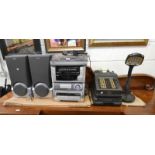 AIWA STEREO SYSTEM WITH PAIR OF SPEAKERS,