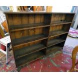 LATE 19TH/EARLY 20TH CENTURY OPEN BOOKCASE .