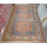 ORANGE MIDDLE EASTERN CARPET - 190 X 130 CM