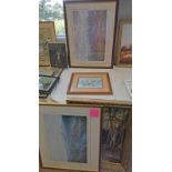 TWO FRAMED LIMITED EDTION HOWARD BUTTERWORTH PRINTS SIGNED IN PENCIL,