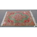 EASTERN RUG WITH GREEN AND RED DECORATION - 185 X 122 CMS