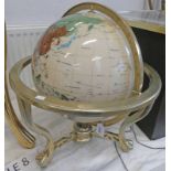 HARDSTONE GLOBE ON STAND