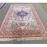 CARPET WITH FAWN & BLUE DECORATION - 301 X 200 CMS