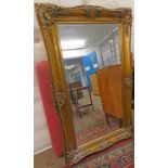 GILT FRAMED MIRROR BEVELLED EDGE,