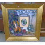 JACK MACDONALD STILL LIFE FOR FIDDLER (ARTIST'S PRINT) SIGNED FRAMED PRINT 50 X 50 CM