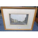 A P NEILSON THE REGISTER HOUSE SIGNED FRAMED WATERCOLOUR 21 X 33 CM