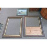 PAIR OF 19TH CENTURY OAK FRAMES,