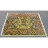 EASTERN RUG WITH YELLOW AND RED DECORATION 197 X 133 CMS