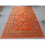 RED GROUND MIDDLE EASTERN CARPET 300 X 200 CM