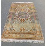 EASTERN RUG WITH FAWN & BROWN DECORATION 222 X 144 CMS