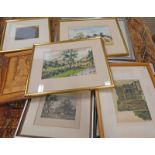 LOT WITHDRAWN SELECTION OF PRINTS, PICTURES,