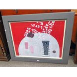 IRENE MCCANN - (ARR), IN THE PINK, SIGNED, FRAMED OIL PAINTING,