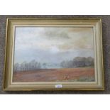 ERNEST PAYNE PHEASANTS IN A FIELD SIGNED FRAMED OIL PAINTING 34 X 49 CM