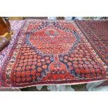 HAND WOVEN PERSIAN HAMADAN VILLAGE RUG 124 X 165CM