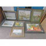 FRAMED WATERCOLOURS