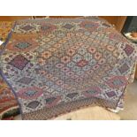 MIDDLE EASTERN RUG WITH GEOMETRIC DESIGN,