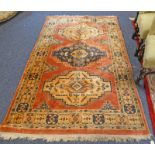 PINK GROUND MIDDLE EASTERN CARPET,