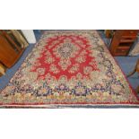 RED GROUND MIDDLE EASTERN CARPET 410 X 267CM