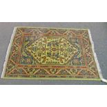 EASTERN RUG WITH YELLOW AND RED DECORATION 201 X 131 CMS